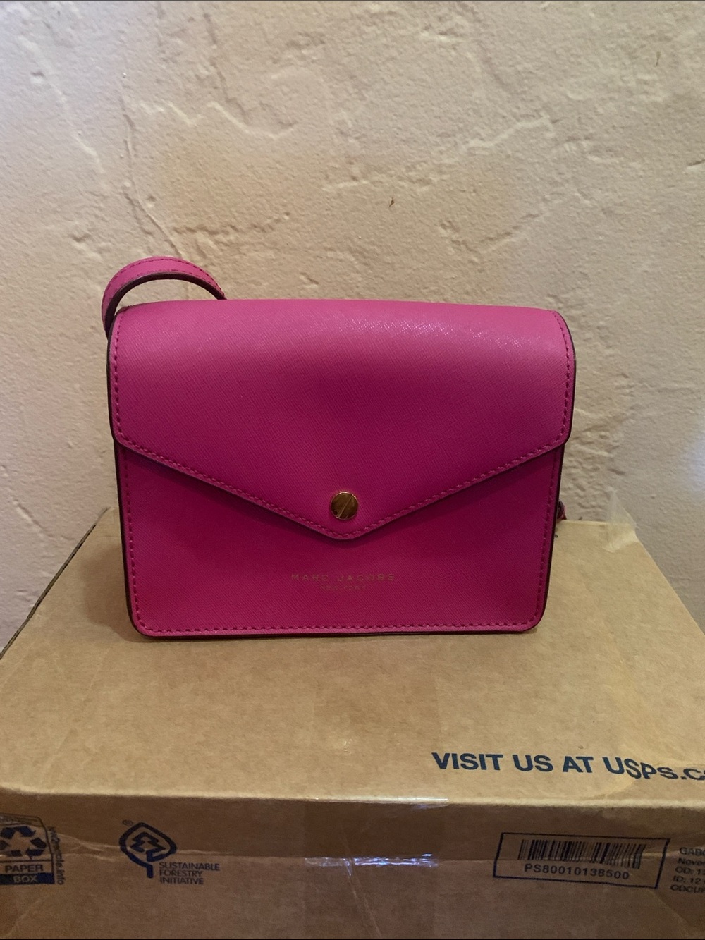 Marc Jacobs Hot Pink Crossbody Envelope Bag